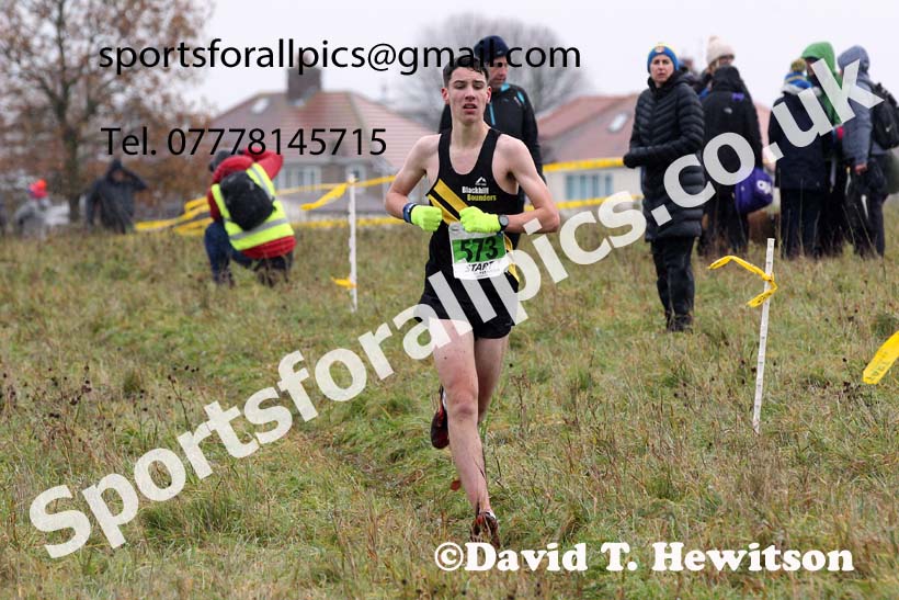 Mens under-20s, 2021 North Eastern Cross Country Championships, Sedgefield. Photo: David T. Hewitson/Sports for All Pics